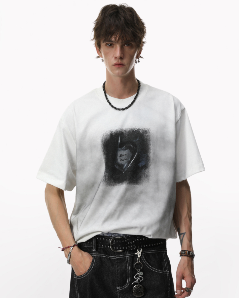 Techwear Vintage Distressed Graphic T-Shirt