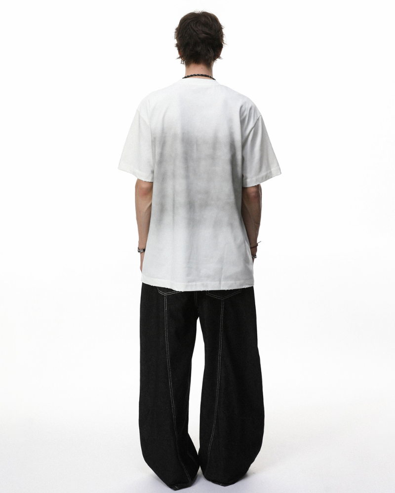 Techwear Vintage Distressed Graphic T-Shirt