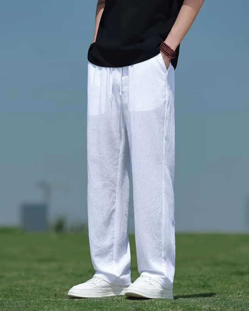 Techwear Summer Linen Tencel Pants