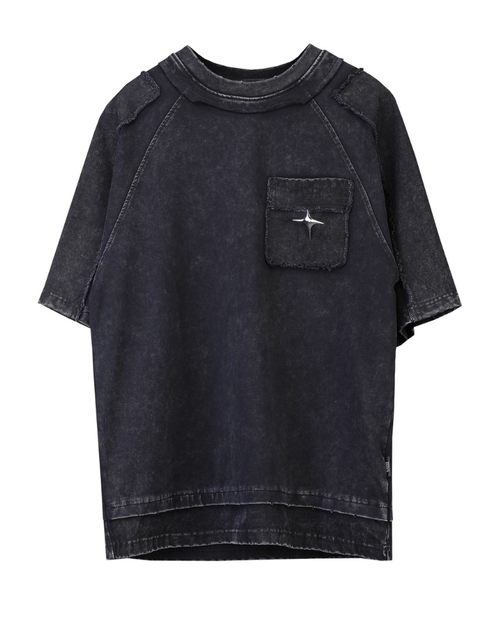 Techwear Oversized Distressed Cotton T-Shirt
