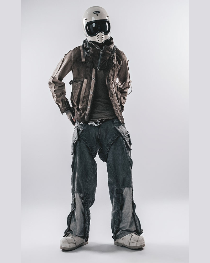 Wasteland Apocalypse Detachable-Collar Jacket