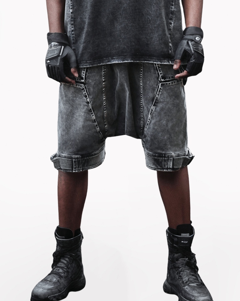 Wasteland Low-Crotch Men's Cargo Shorts