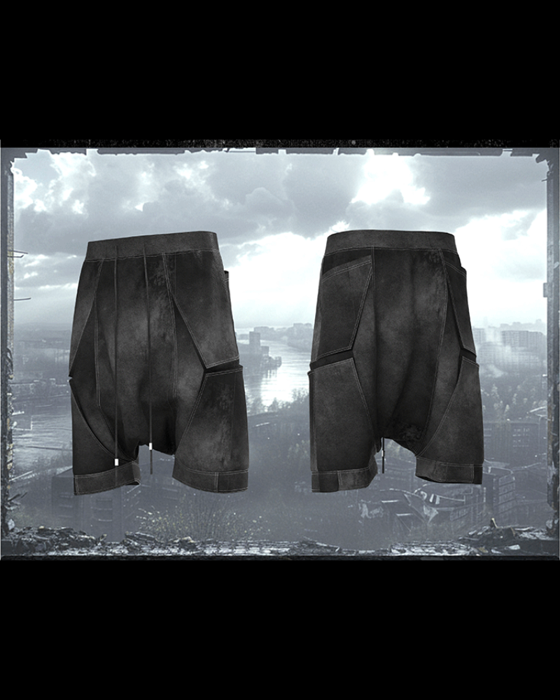 Wasteland Low-Crotch Men's Cargo Shorts