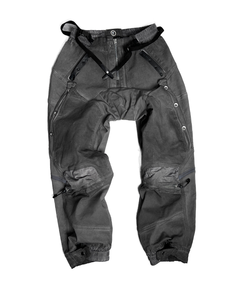 Wasteland Wear 3D Cut Distressed Double-Layer Cargo Pants