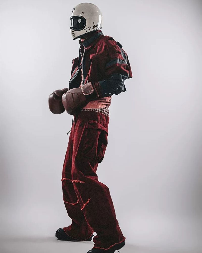 Wasteland Wear Angora Red Boxing Jacket