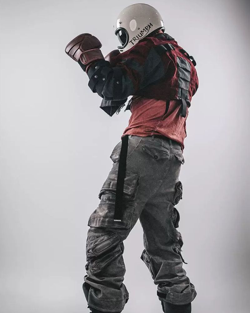 Wasteland Wear Angora Red Boxing Jacket