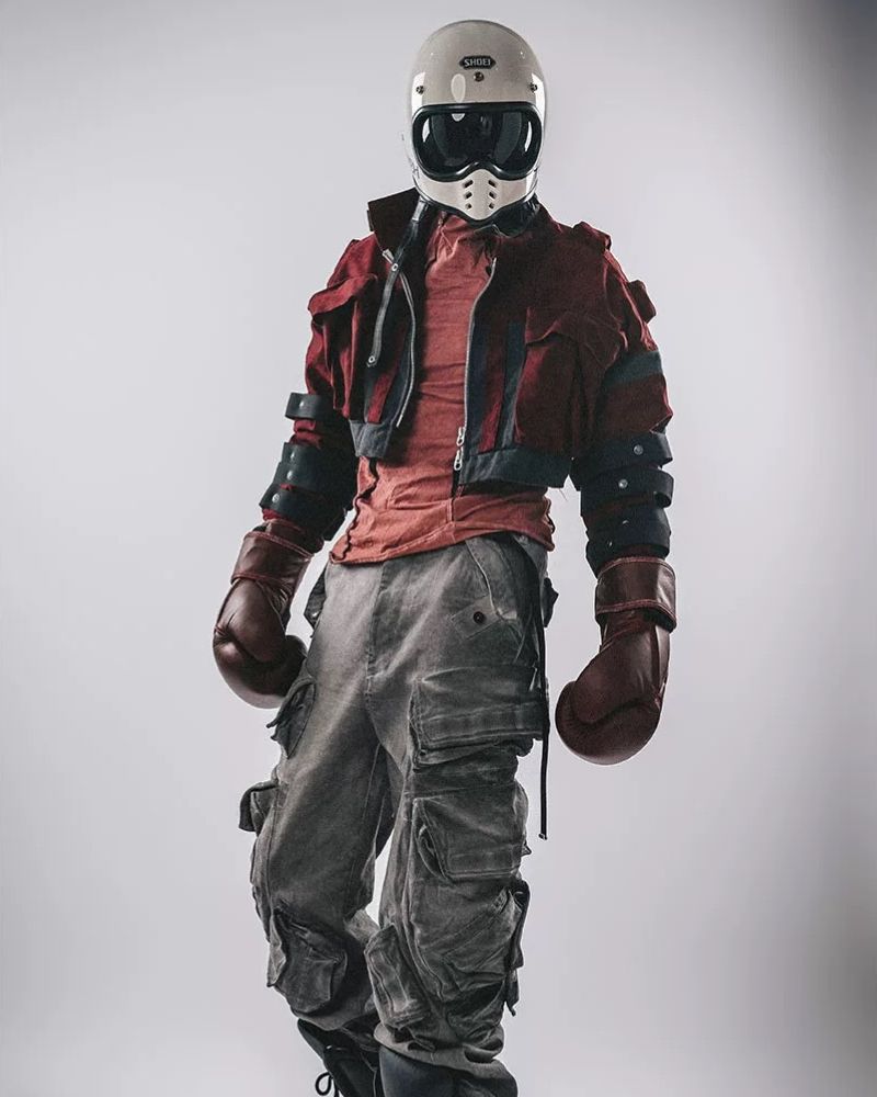 Wasteland Wear Angora Red Boxing Jacket