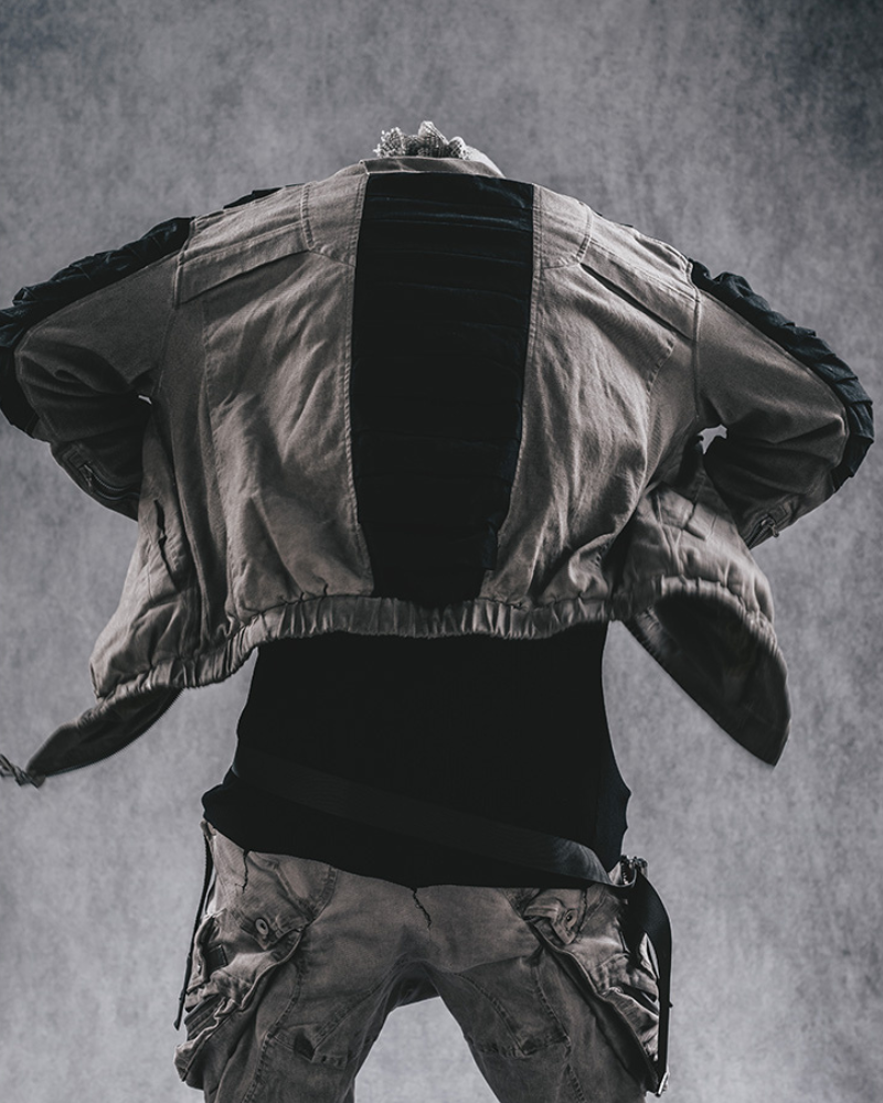 Wasteland Wear Contrast Folded Trim Jacket