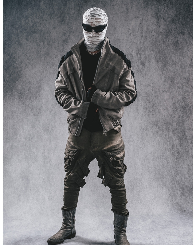 Wasteland Wear Contrast Folded Trim Jacket