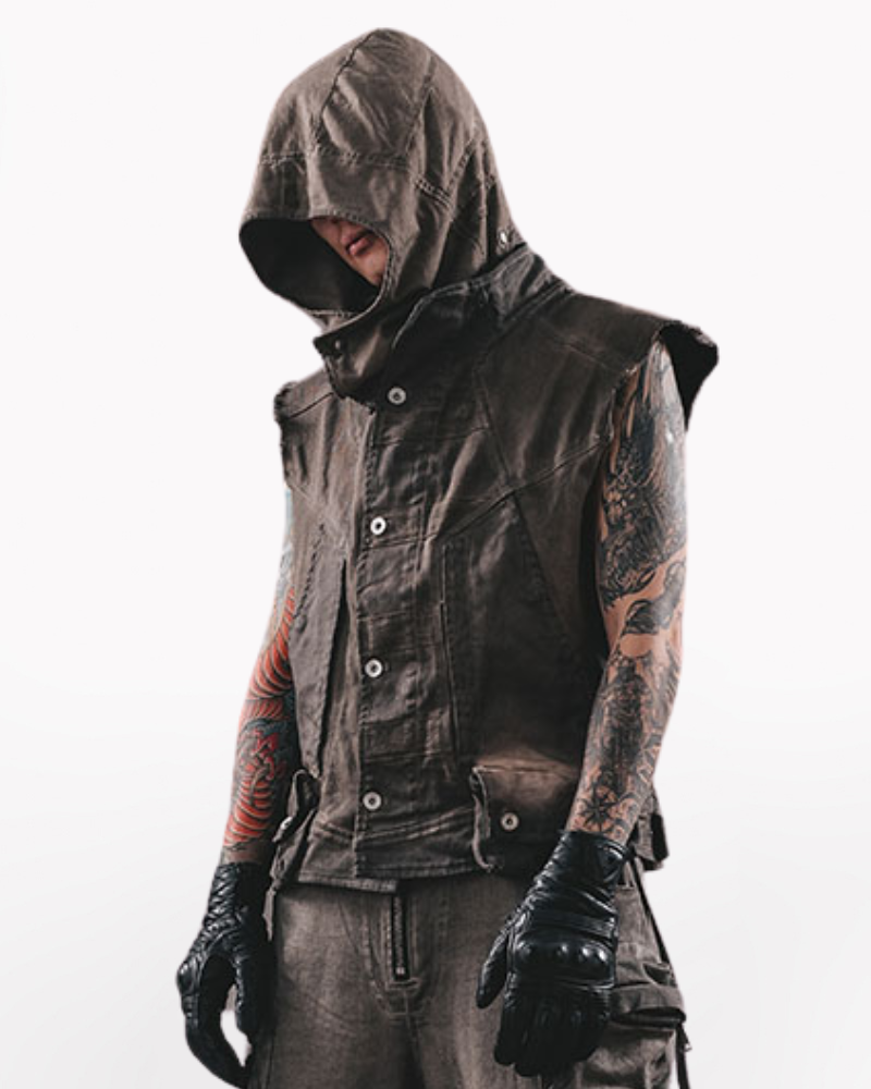 Wasteland Wear Geometric Cut Vest