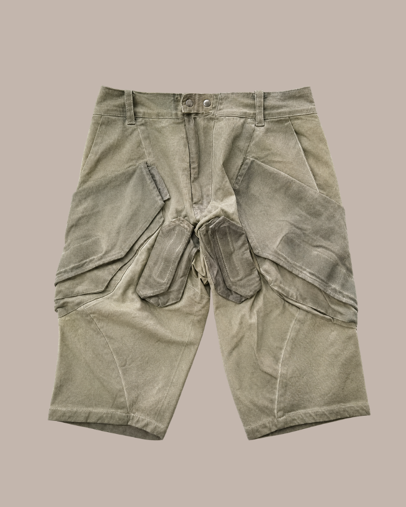 Wasteland Wear Functional 3D Pocket Cargo Shorts