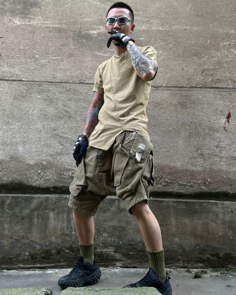 Wasteland Wear Functional Multi-Pocket Cargo Shorts