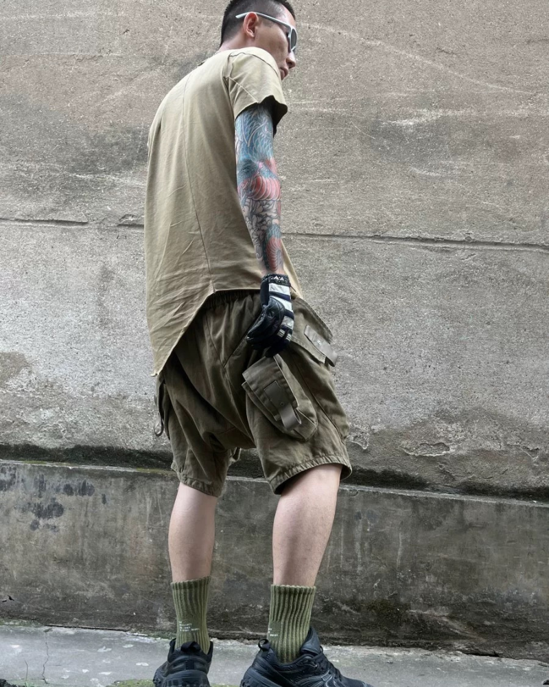 Wasteland Wear Functional Multi-Pocket Cargo Shorts