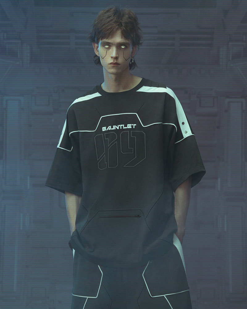XIPHEVIL Cyberpunk Outfits Star Alliance 09 Sports T-Shirt