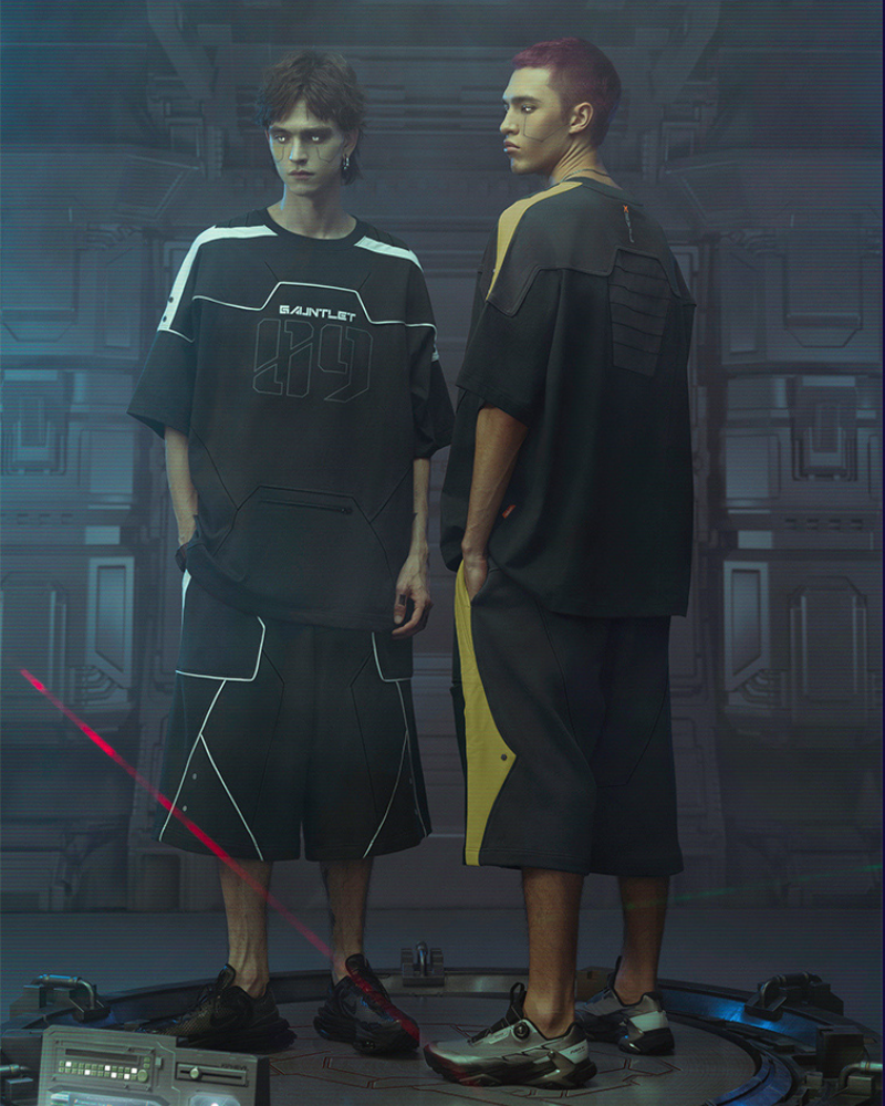 XIPHEVIL Cyberpunk Outfits Star Alliance Sports Shorts