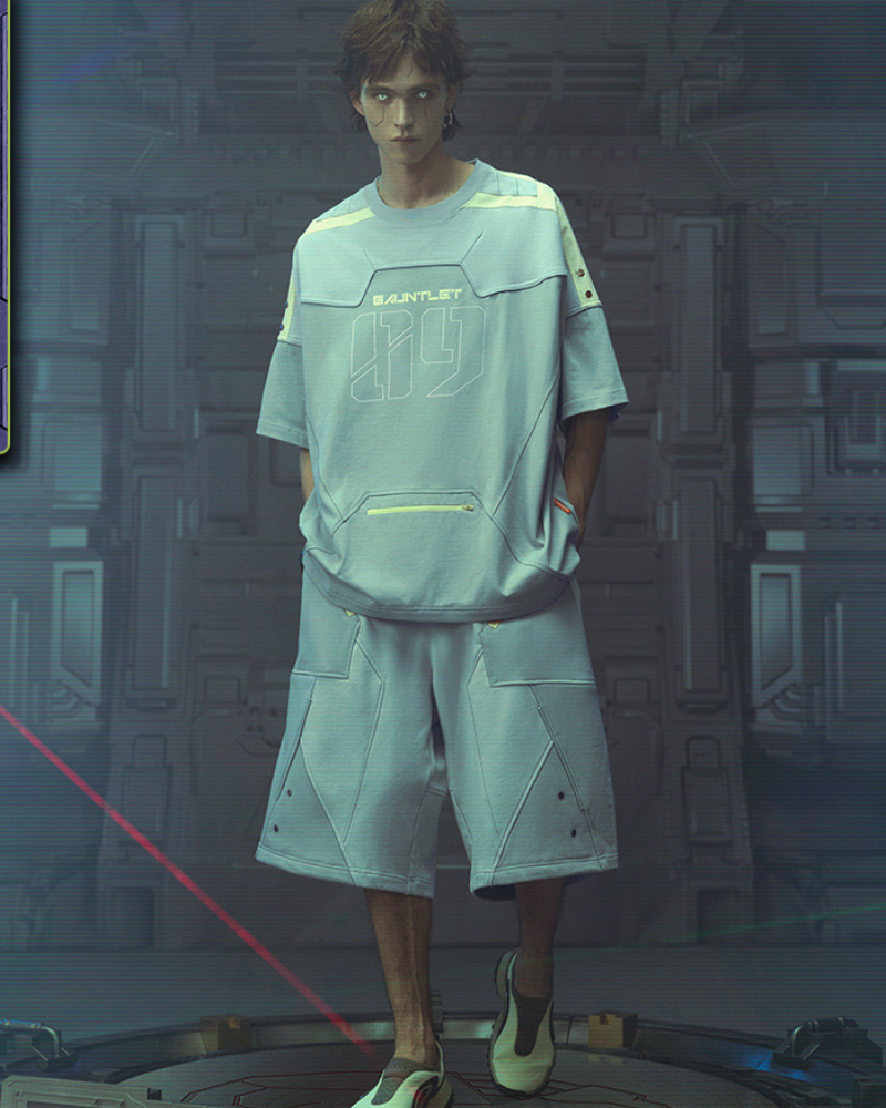 XIPHEVIL Cyberpunk Outfits Star Alliance Sports T-Shirt