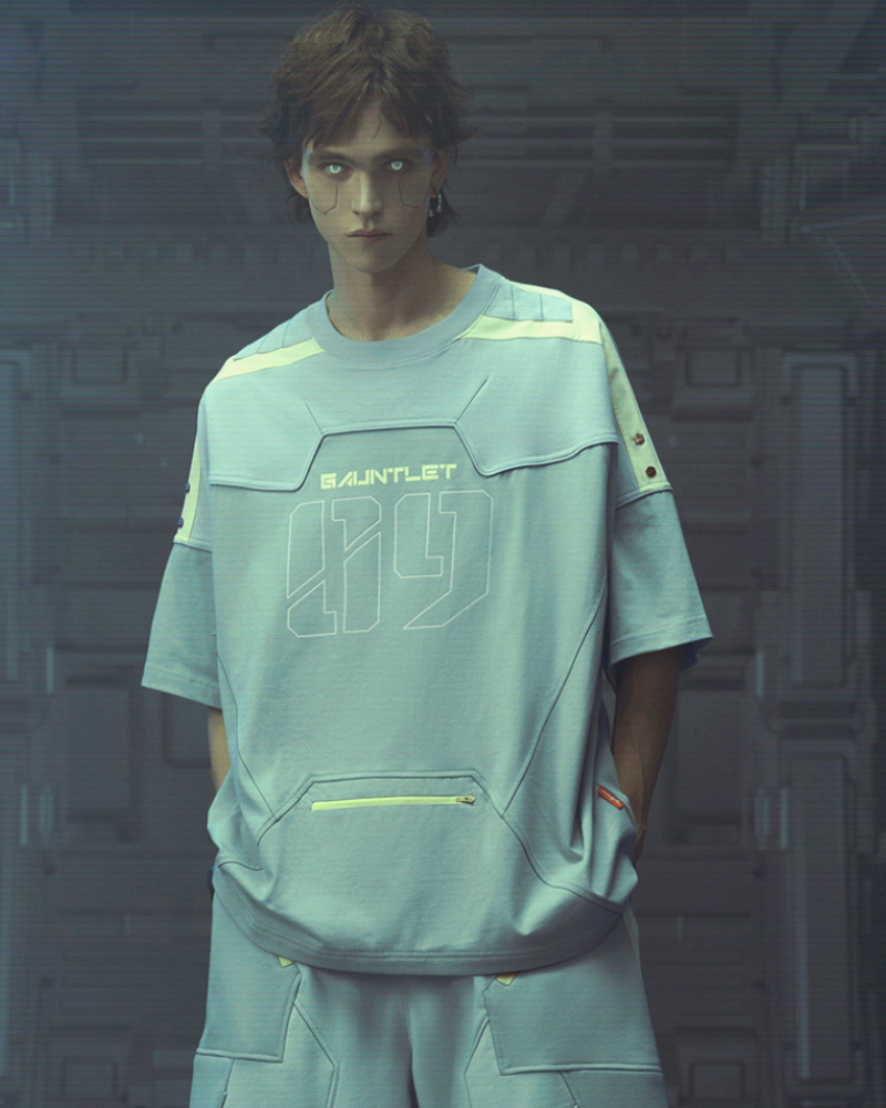 XIPHEVIL Cyberpunk Outfits Star Alliance Sports T-Shirt