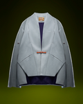 XIPHEVIL Cyberpunk Outfits Unisex Suede Minimalist Future Jacket
