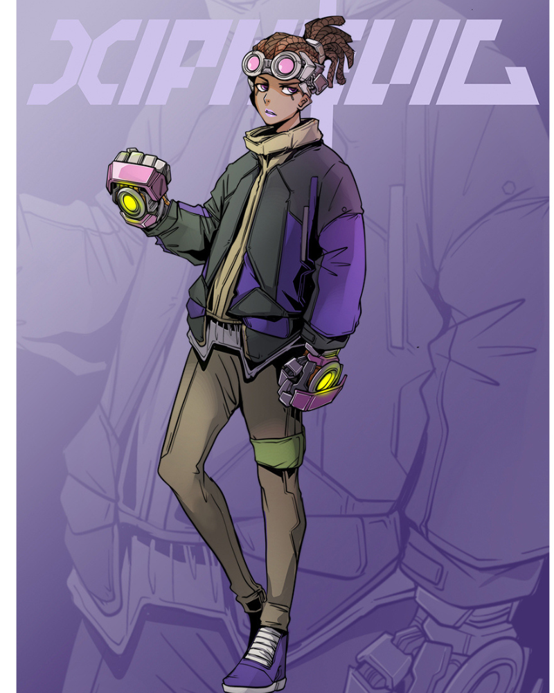 XIPHEVIL Cyberpunk Outfits Exotic Hacker Urban Winter Jacket