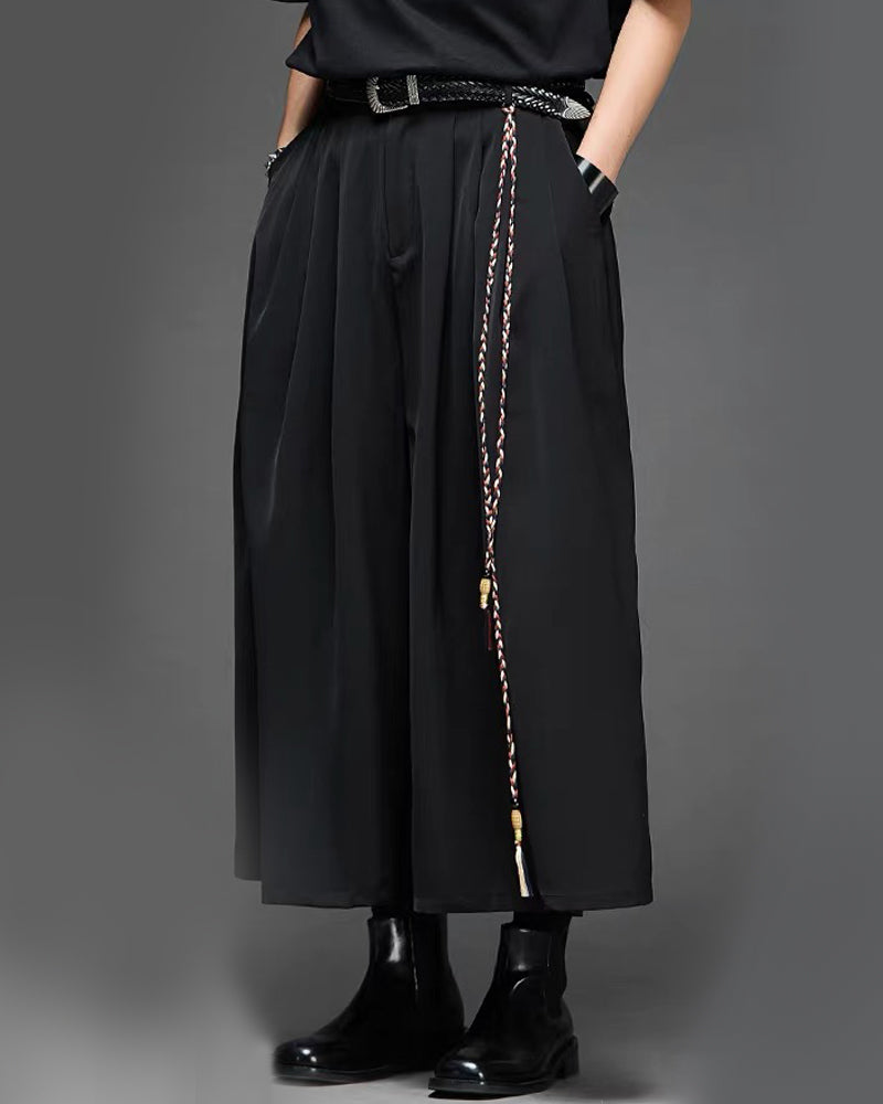 Modern Japanese Carved Alloy Genuine Leather Belt
