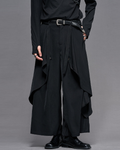 Modern Japanese Dark Aesthetic Wide-Leg Hakama Pants