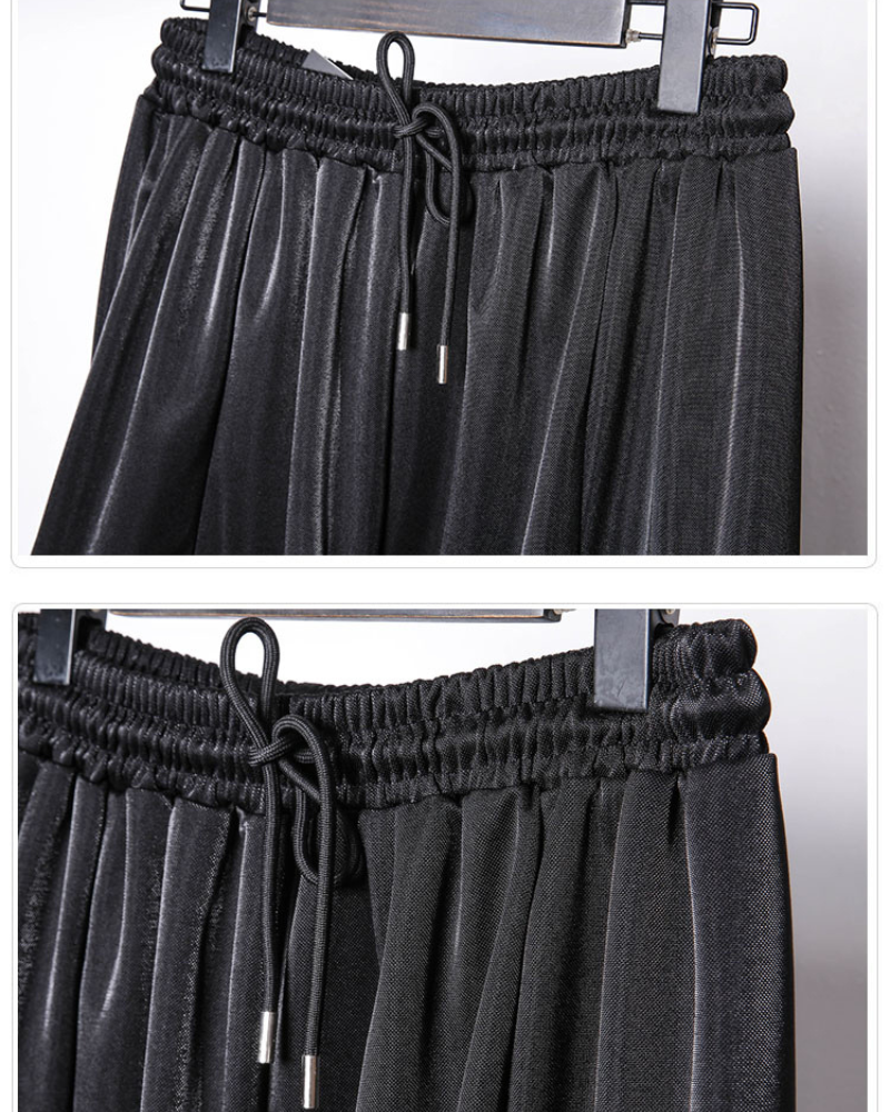 Street Japanese Draped Tapered Cropped Pants