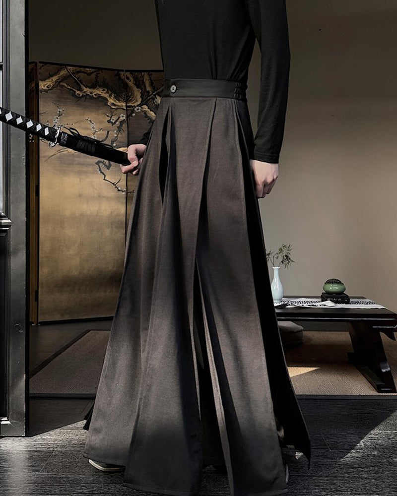 Japanese Irregular Split Samurai Hakama Pants