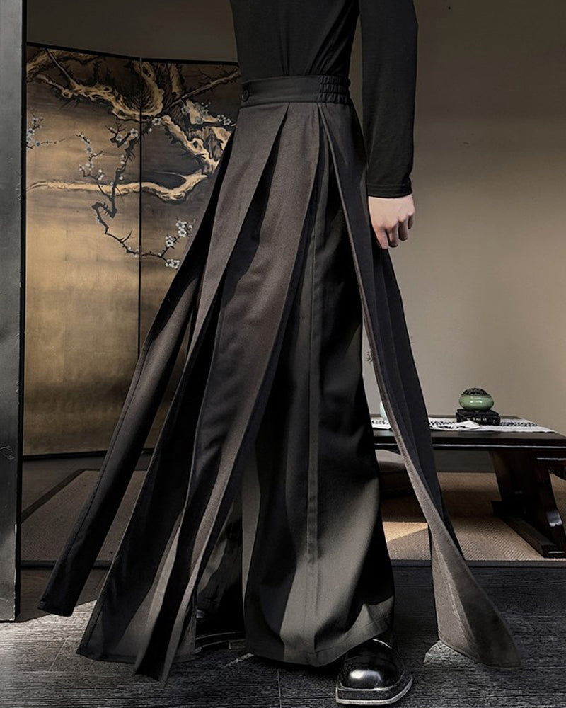 Japanese Irregular Split Samurai Hakama Pants