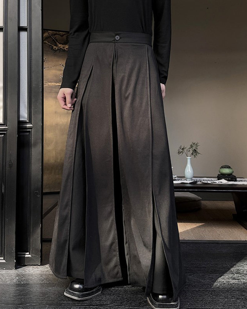 Japanese Irregular Split Samurai Hakama Pants