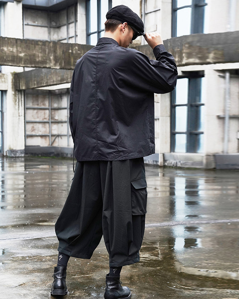 Street Japanese Black Ninja Cargo Pants