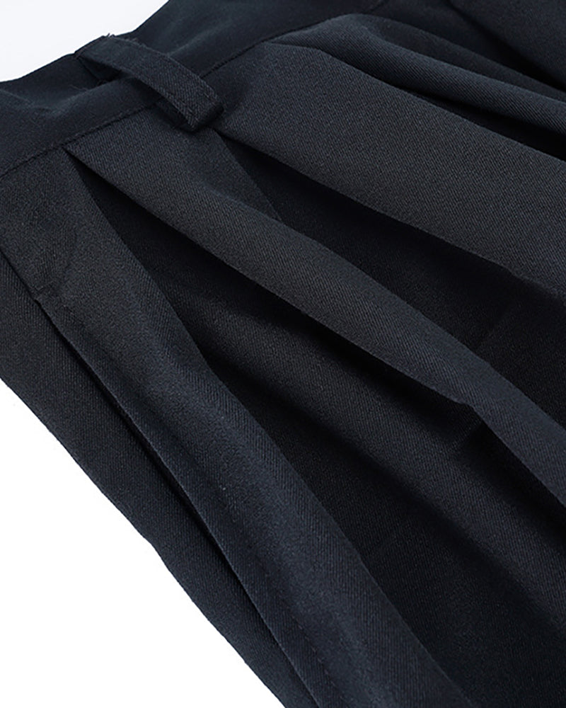 Street Japanese Black Ninja Cargo Pants
