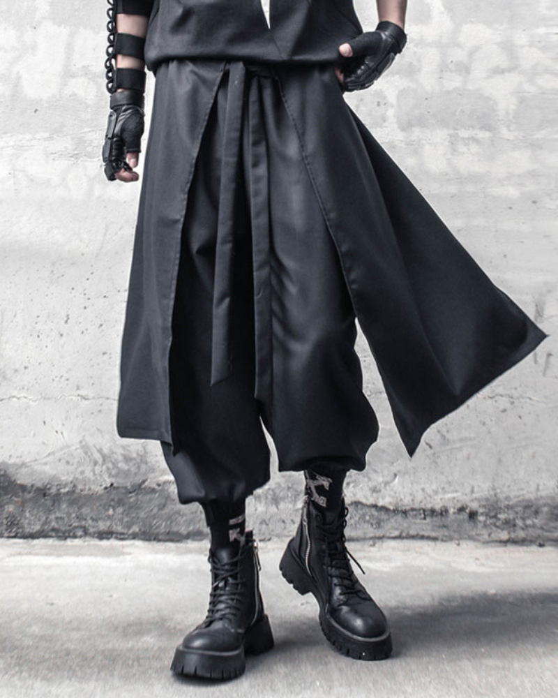 Street Japanese Samurai Functional Two-piece Ninja Pants