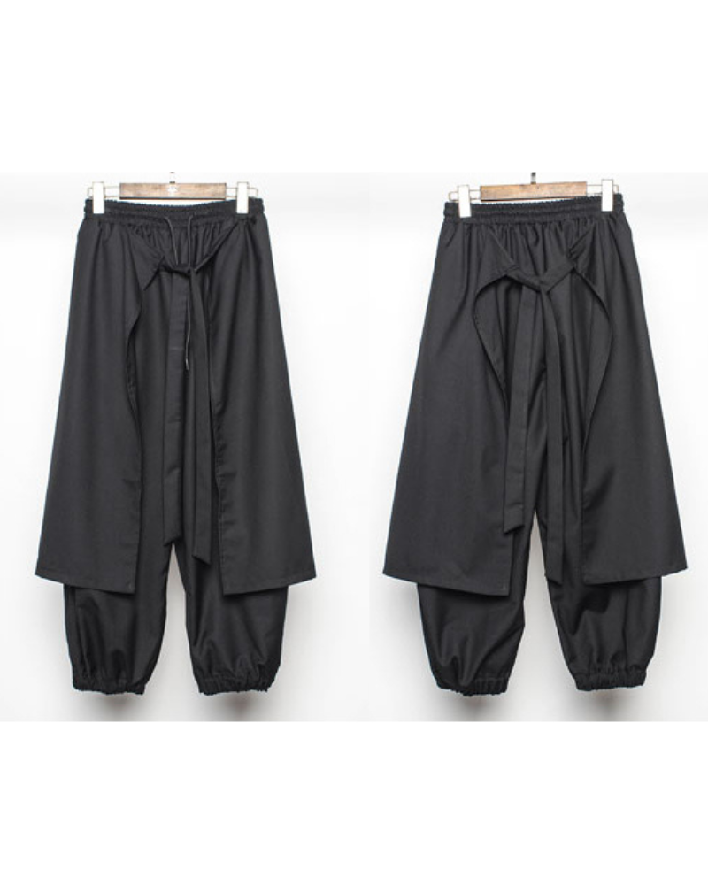 Street Japanese Samurai Functional Two-piece Ninja Pants