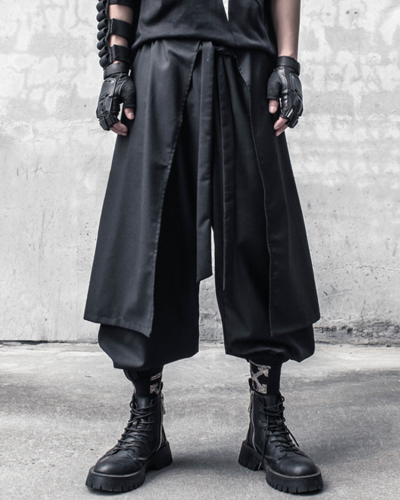 Street Japanese Samurai Functional Two-piece Ninja Pants
