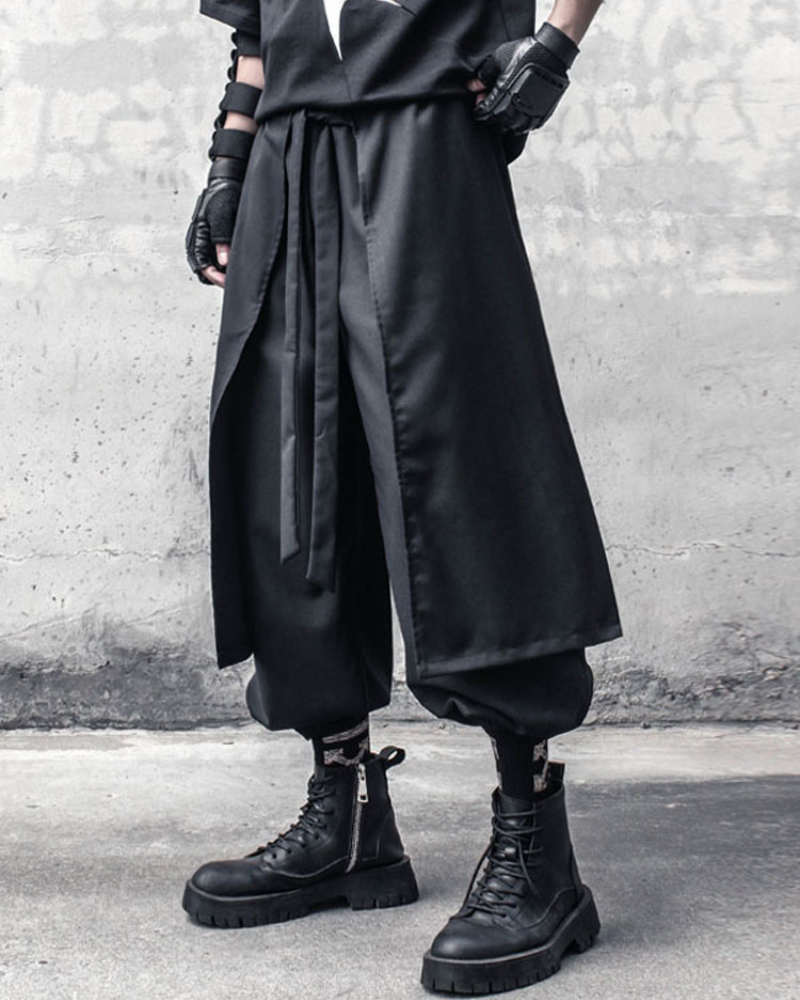 Street Japanese Samurai Functional Two-piece Ninja Pants