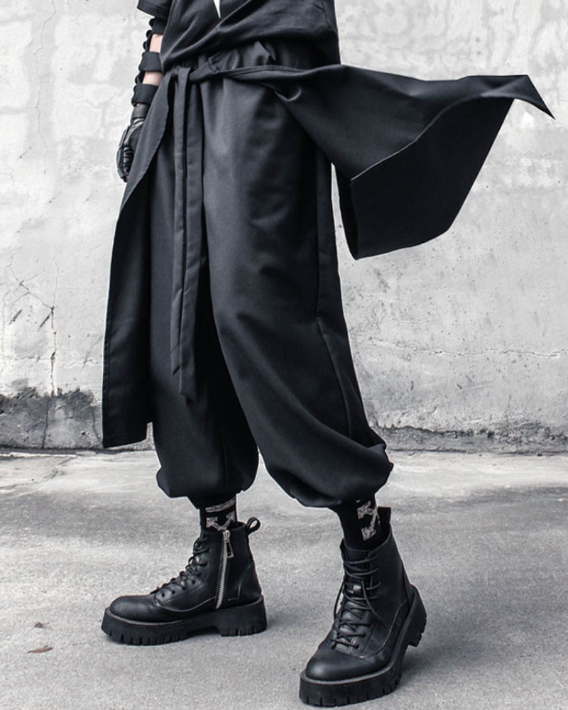 Street Japanese Samurai Functional Two-piece Ninja Pants