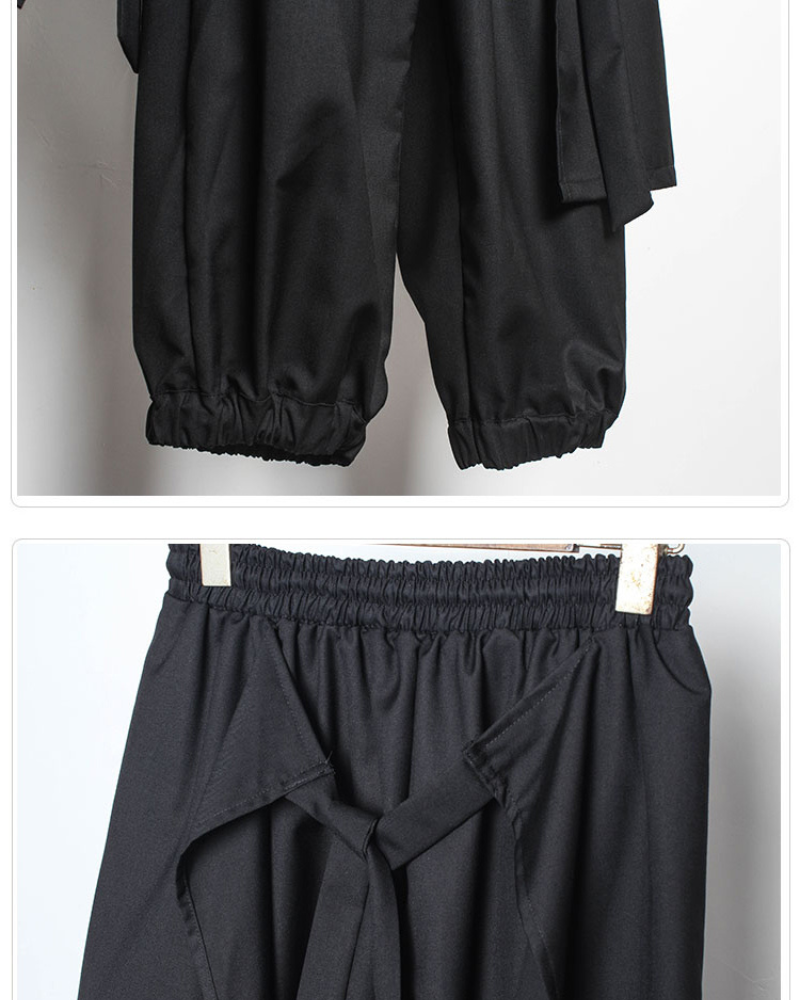 Street Japanese Samurai Functional Two-piece Ninja Pants