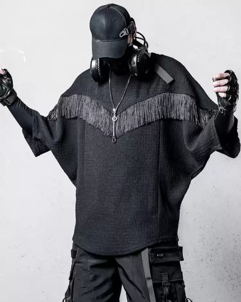Darkwear Tassel Bat Sleeve T-Shirt