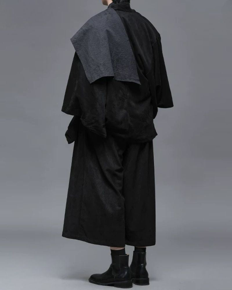 Modern Japanese Suede Kimino Jacket