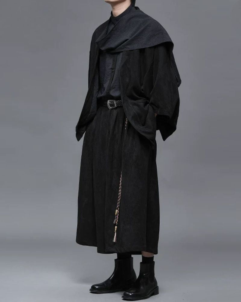 Modern Japanese Suede Kimino Jacket