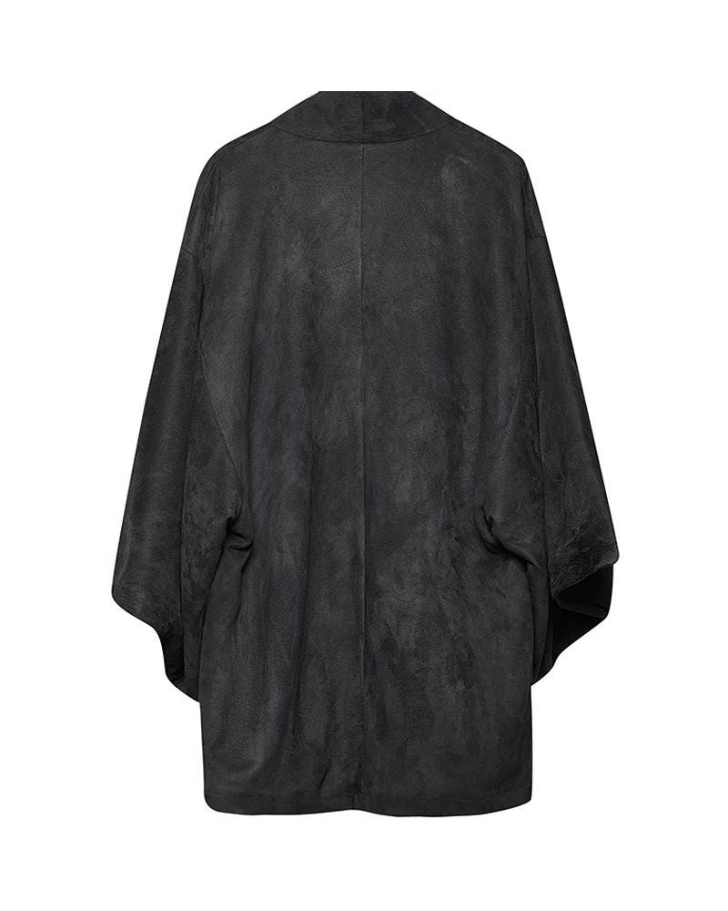 Modern Japanese Suede Kimino Jacket