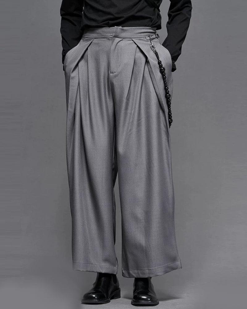 Modern Japanese Vintage Wide-Cut Hakama Pants