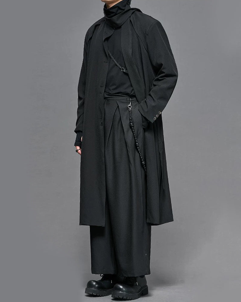 Modern Japanese Vintage Wide-Cut Hakama Pants