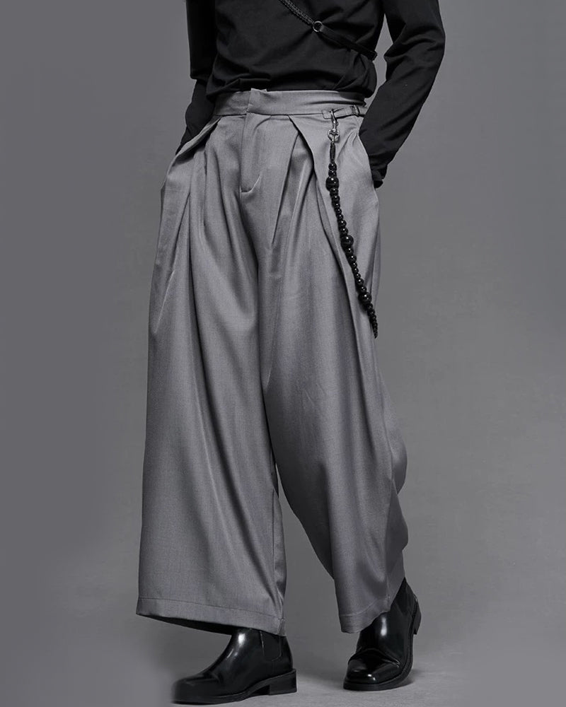 Modern Japanese Vintage Wide-Cut Hakama Pants