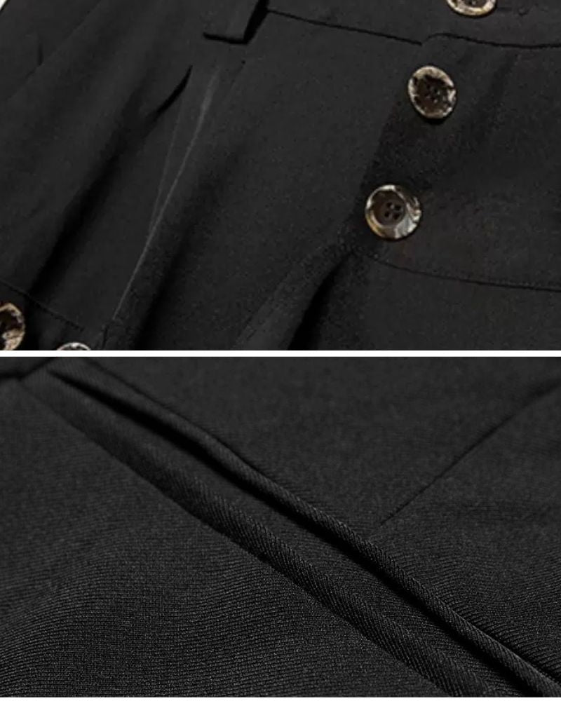 Modern Japanese Style Vintage Wide Leg Hakama Pants