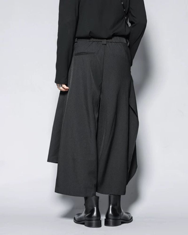 Modern Japanese Style Vintage Wide Leg Hakama Pants