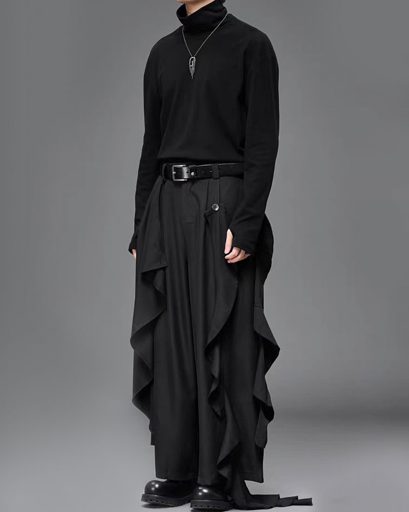 Modern Japanese Wide Leg Vintage Hakama Pants