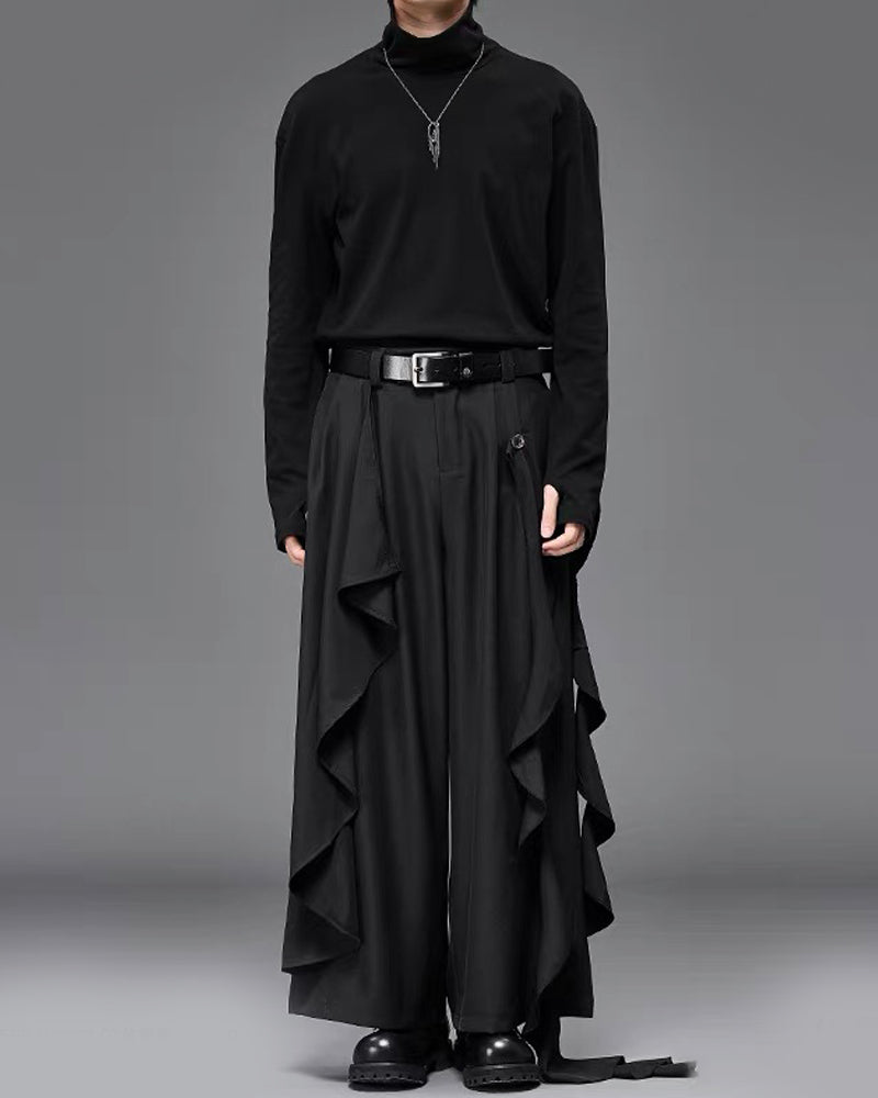 Modern Japanese Wide Leg Vintage Hakama Pants