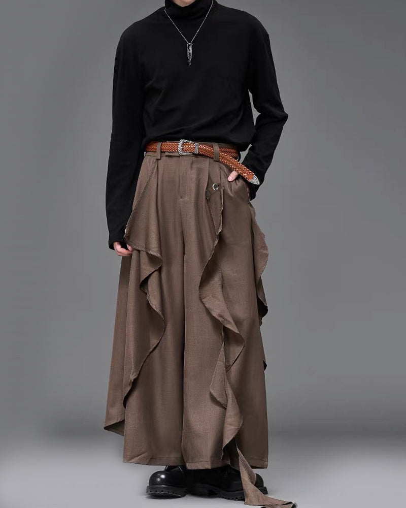 Modern Japanese Wide Leg Vintage Hakama Pants