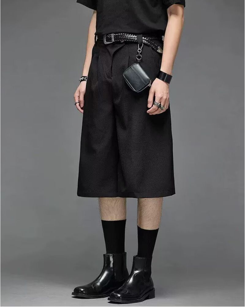 Modern Japanese Carved Alloy Genuine Leather Belt